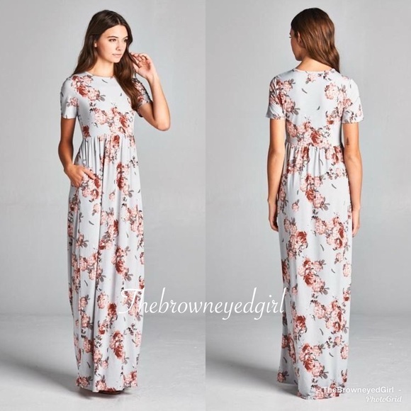 New Emma Rose Side Pocket Floral Maxi 3x - Picture 2 of 3